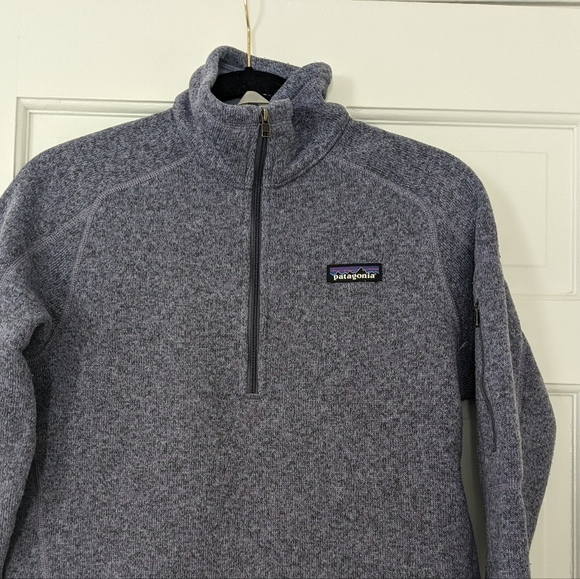 Patagonia Better Sweater 1/4 Zip Heather Purple Size MED - Picture 3 of 6
